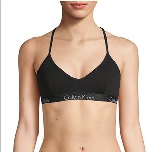 NWT Calvin Klein Motive Stretch-Cotton Bralette